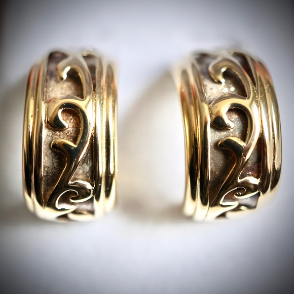 Vintage Vermeil Post Earrings - Picture 6 of 6